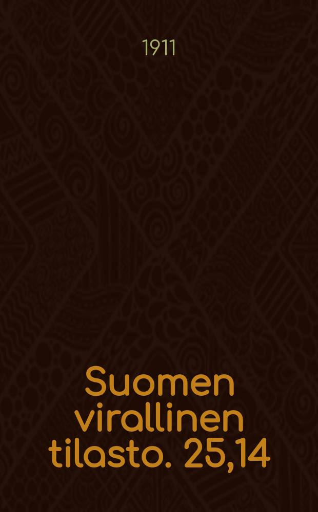 Suomen virallinen tilasto. 25,14 : Panttilainaus-tilasto