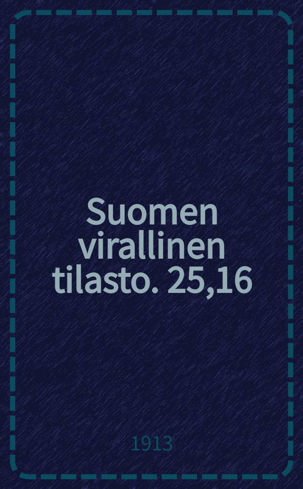 Suomen virallinen tilasto. 25,16 : Panttilainaus-tilasto