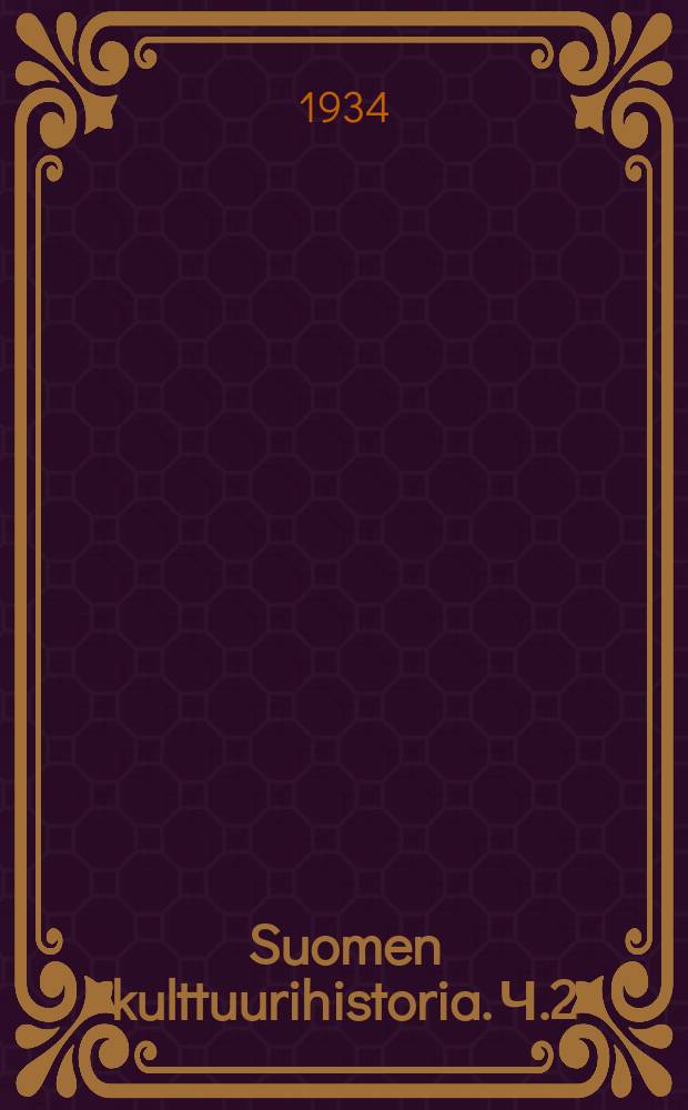 Suomen kulttuurihistoria. Ч.2