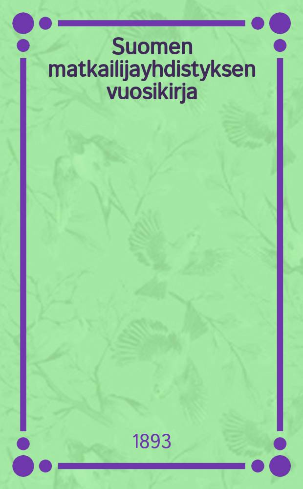 Suomen matkailijayhdistyksen vuosikirja