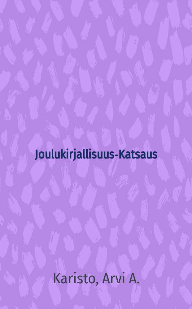Joulukirjallisuus-Katsaus
