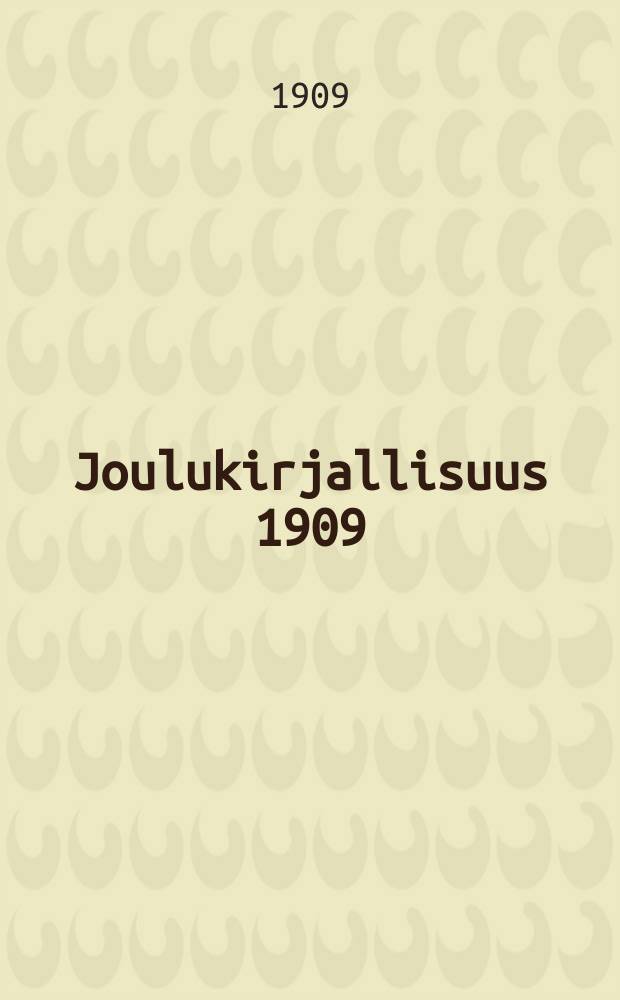 Joulukirjallisuus 1909