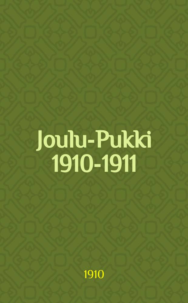 Joulu-Pukki 1910-1911