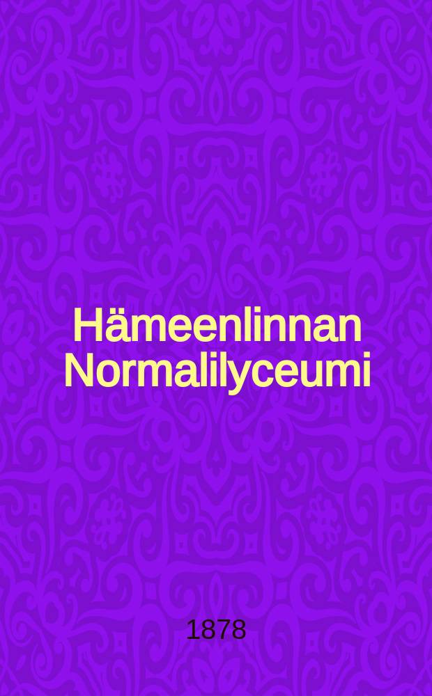 Hämeenlinnan Normalilyceumi