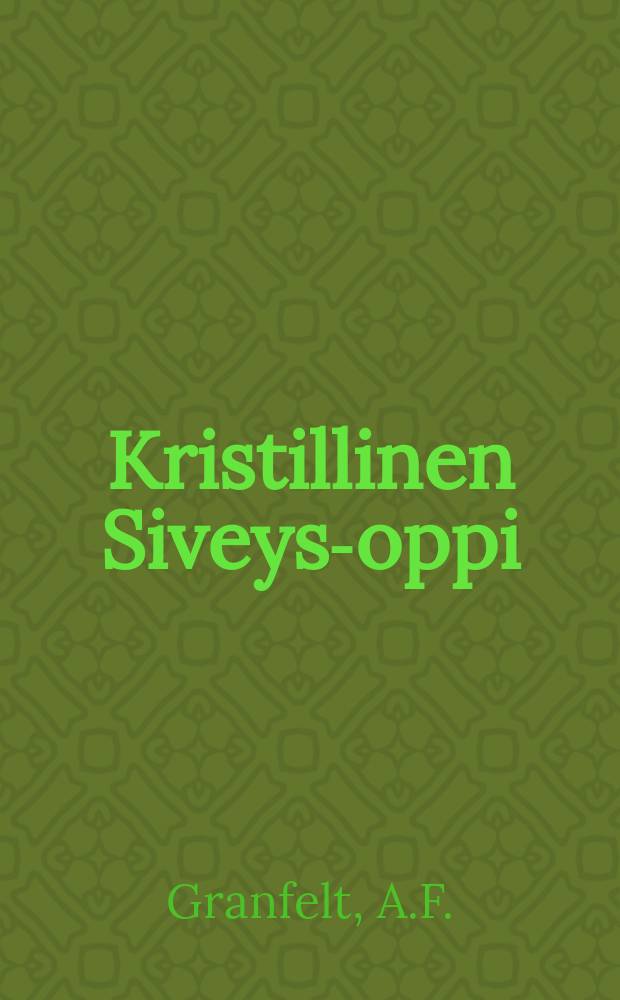 Kristillinen Siveys-oppi