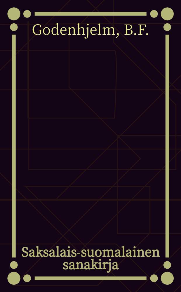 Saksalais-suomalainen sanakirja