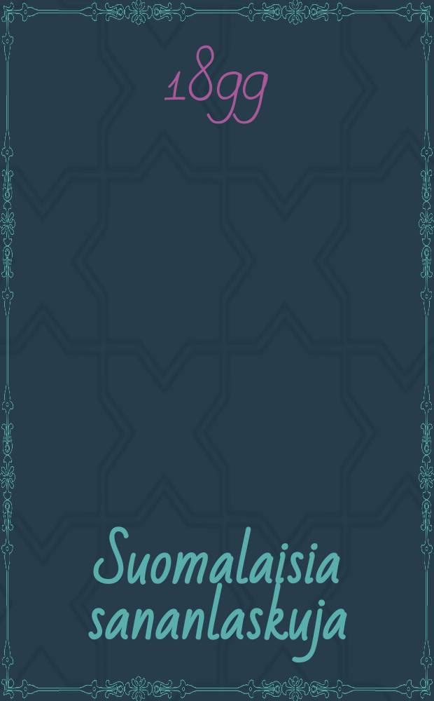 Suomalaisia sananlaskuja = Финские пословицы