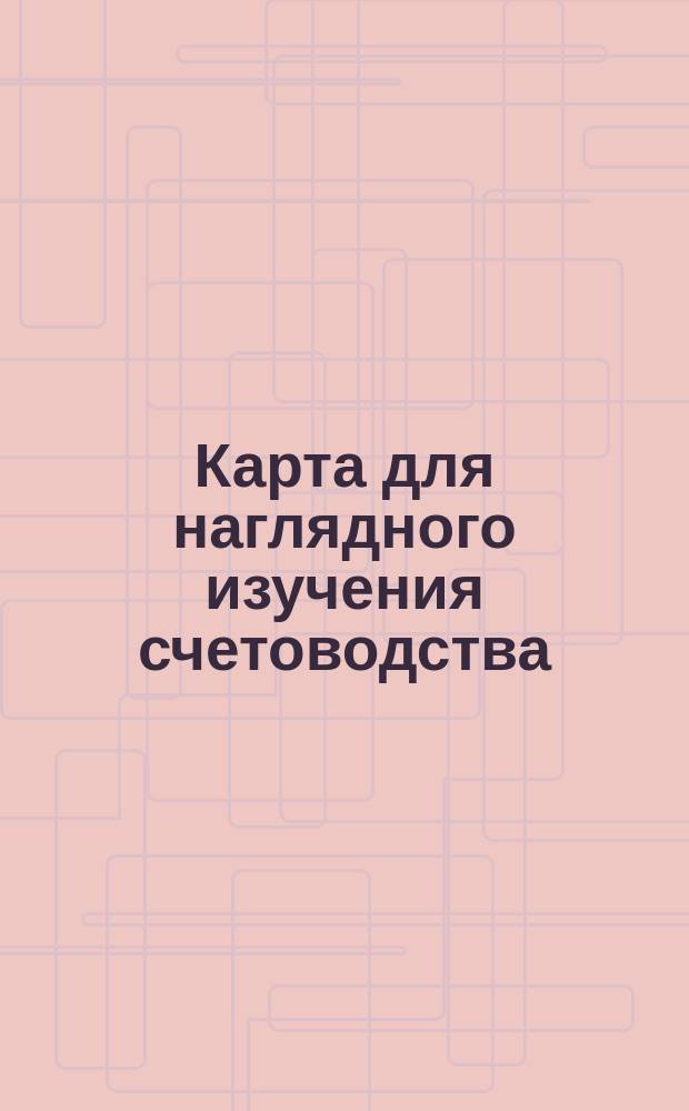 Карта для наглядного изучения счетоводства