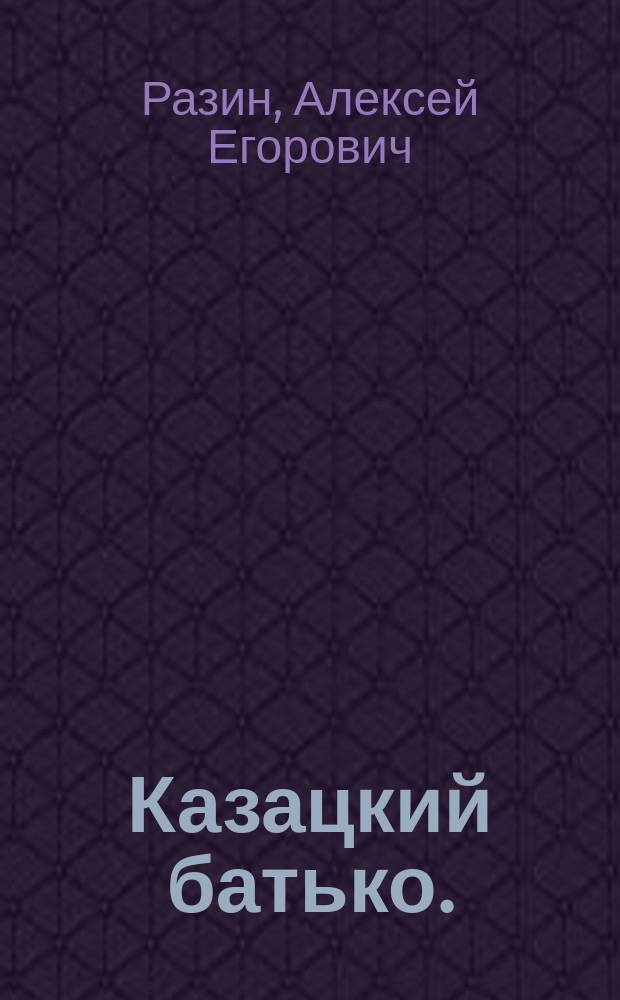 Казацкий батько. (1647-1649 гг.)