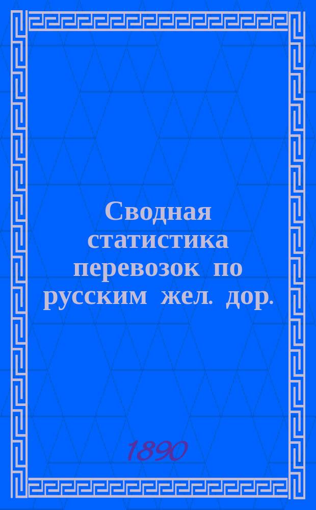 Сводная статистика перевозок по русским жел. дор.