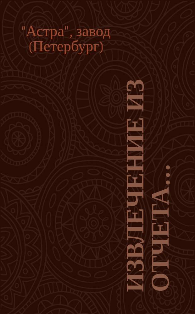 Извлечение из отчета...