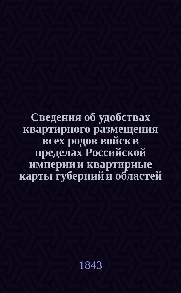 Сведения об удобствах квартирного размещения всех родов войск в пределах Российской империи и квартирные карты губерний и областей. Мингрелия