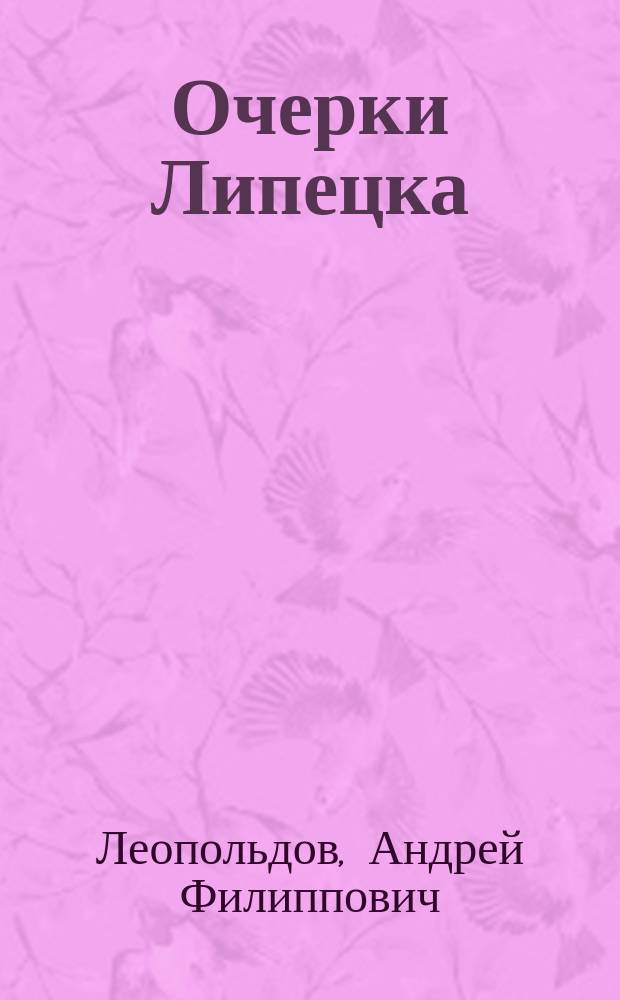 Очерки Липецка