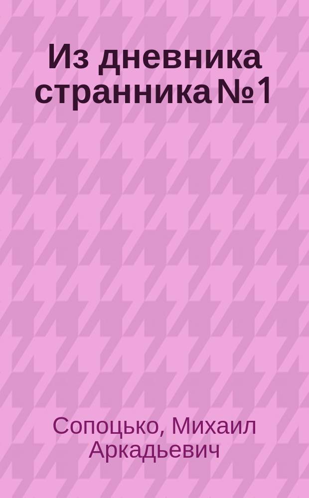 Из дневника странника № 1