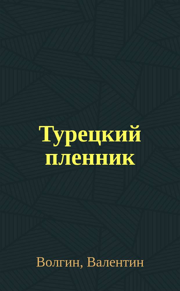 Турецкий пленник : Ист. повесть Валентина Волгина