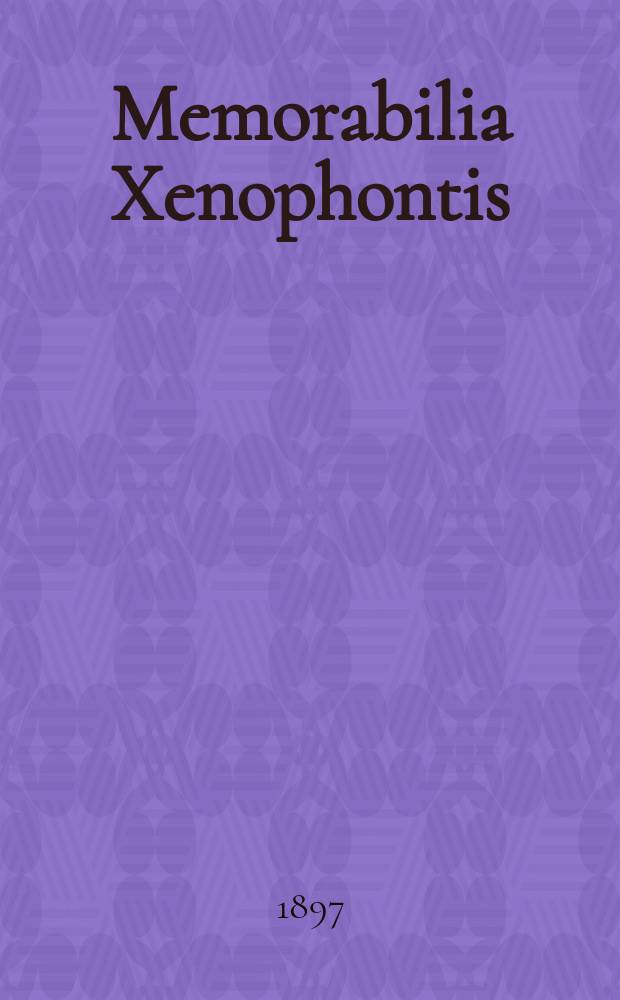 Memorabilia Xenophontis