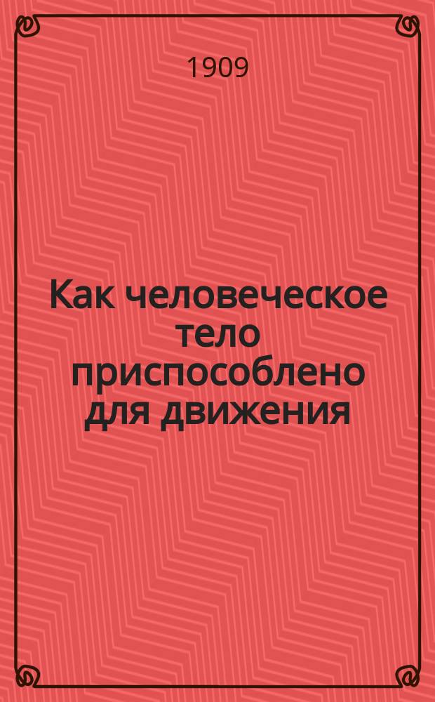 Как человеческое тело приспособлено для движения