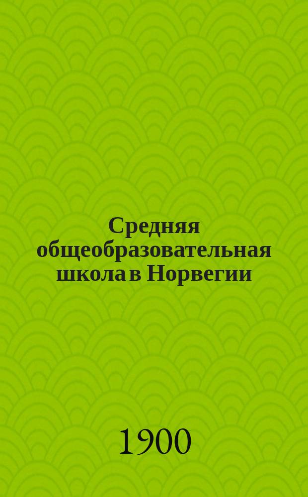 Средняя общеобразовательная школа в Норвегии