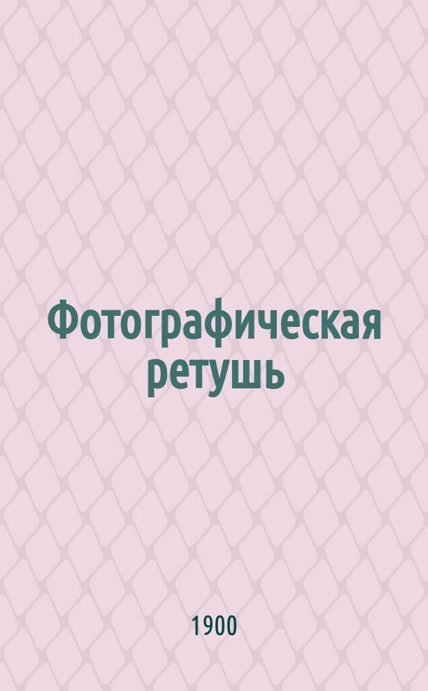 Фотографическая ретушь : Соврем. химические, механические и оптические пособия : Раскрашивание фотографий