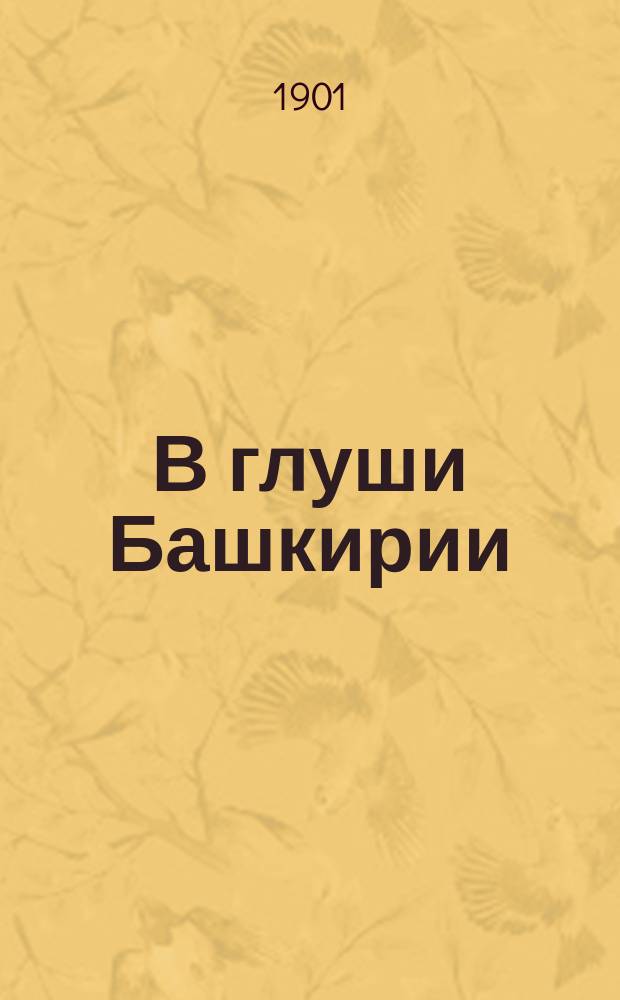 В глуши Башкирии : Рассказы, очерки и наброски из башк. жизни