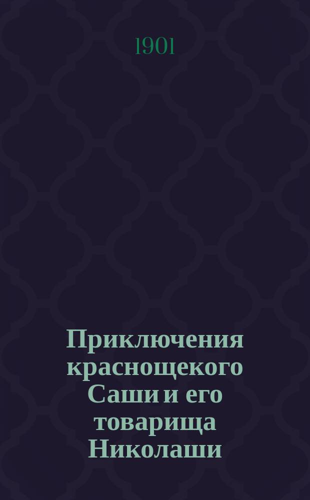 Приключения краснощекого Саши и его товарища Николаши
