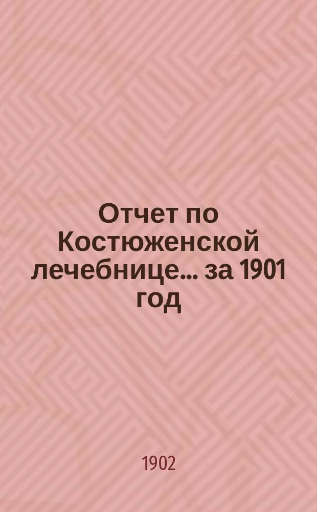 Отчет по Костюженской лечебнице... ... за 1901 год