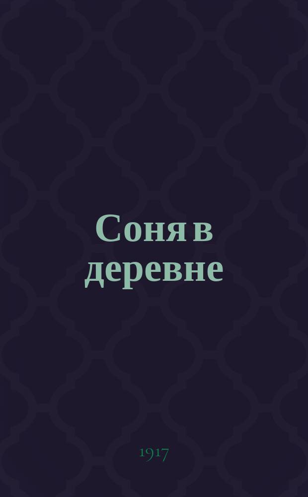 Соня в деревне : Книжка-игрушка