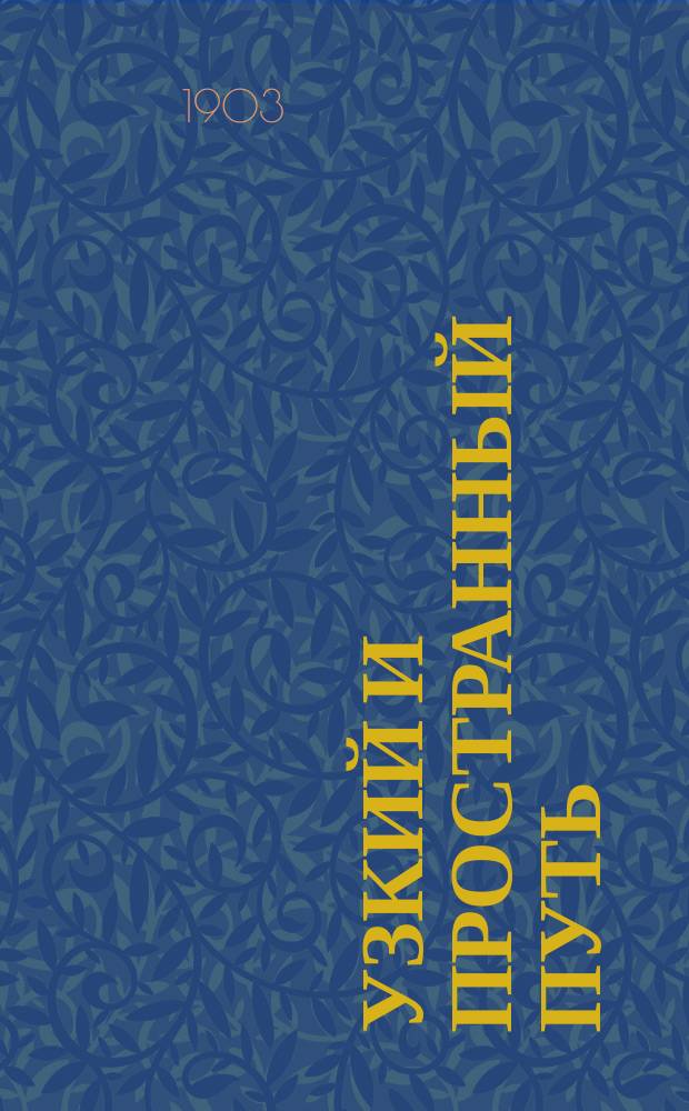 Узкий и пространный путь