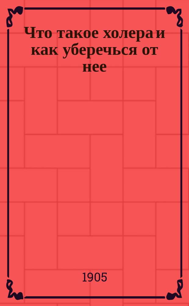 Что такое холера и как уберечься от нее