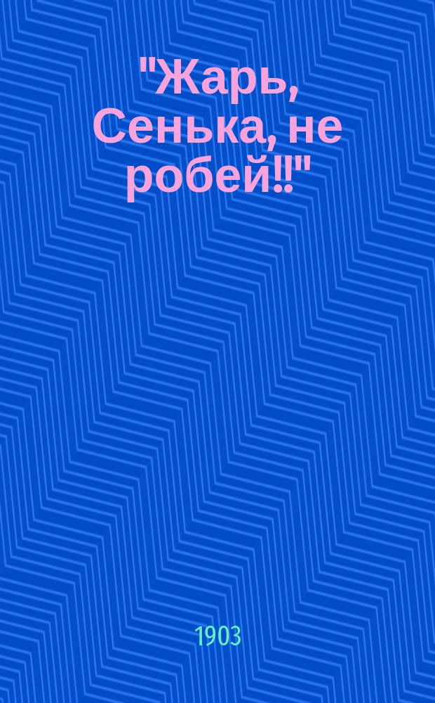 "Жарь, Сенька, не робей!!" : Нар. рус. комич. куплеты для балалайки и шуточные рассказы