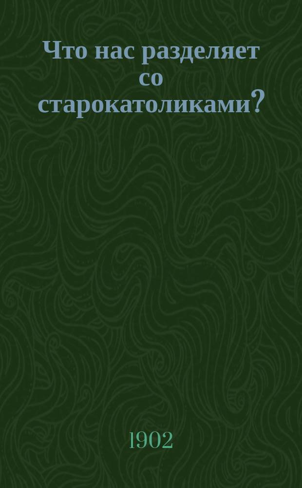 Что нас разделяет со старокатоликами?