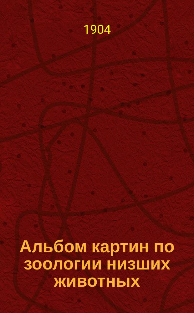 Альбом картин по зоологии низших животных