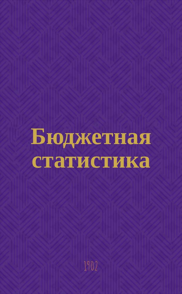 Бюджетная статистика