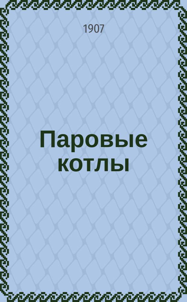 Паровые котлы : Лекции, чит. в Технол. ин-те имп. Николая I. [Ч. 1]