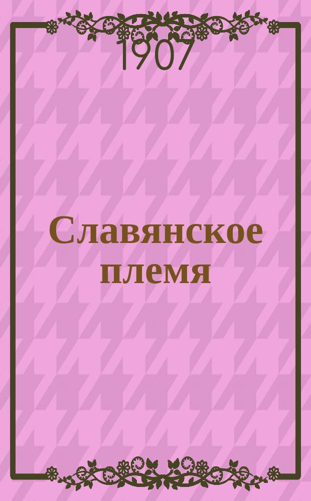 Славянское племя : Стат.-этногр. обзор соврем. славянства : (С прил. 2-х этногр. карт)