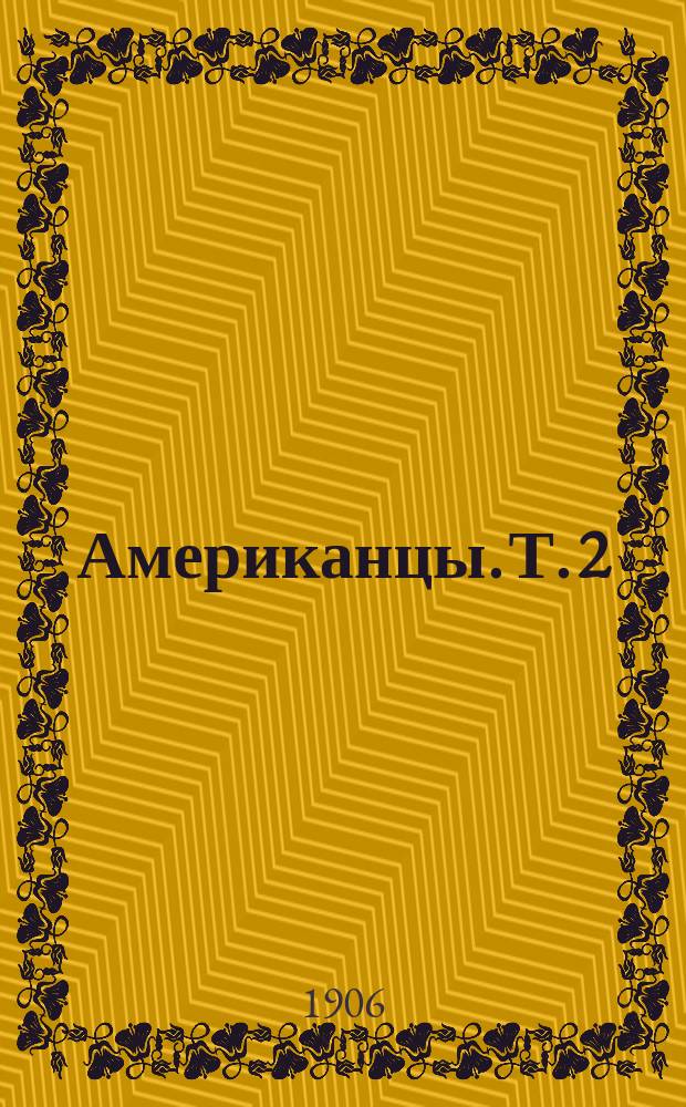 Американцы. Т. 2 : Духовная и социальная жизнь