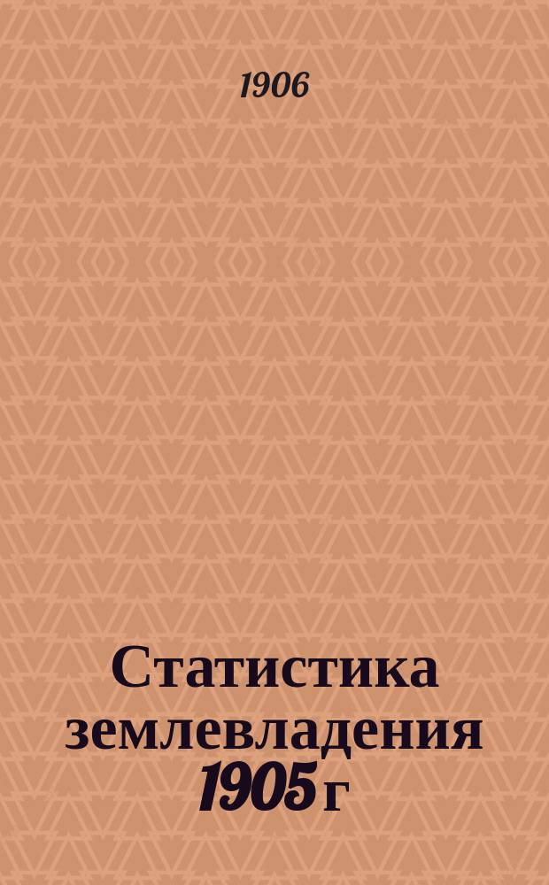 Статистика землевладения 1905 г : Вып. 1. Вып. 40 : Пермская губерния