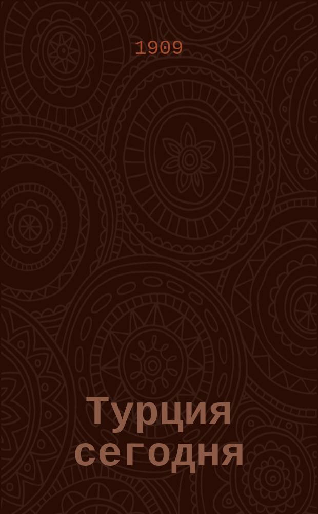 ... Турция сегодня : Факты и настроения