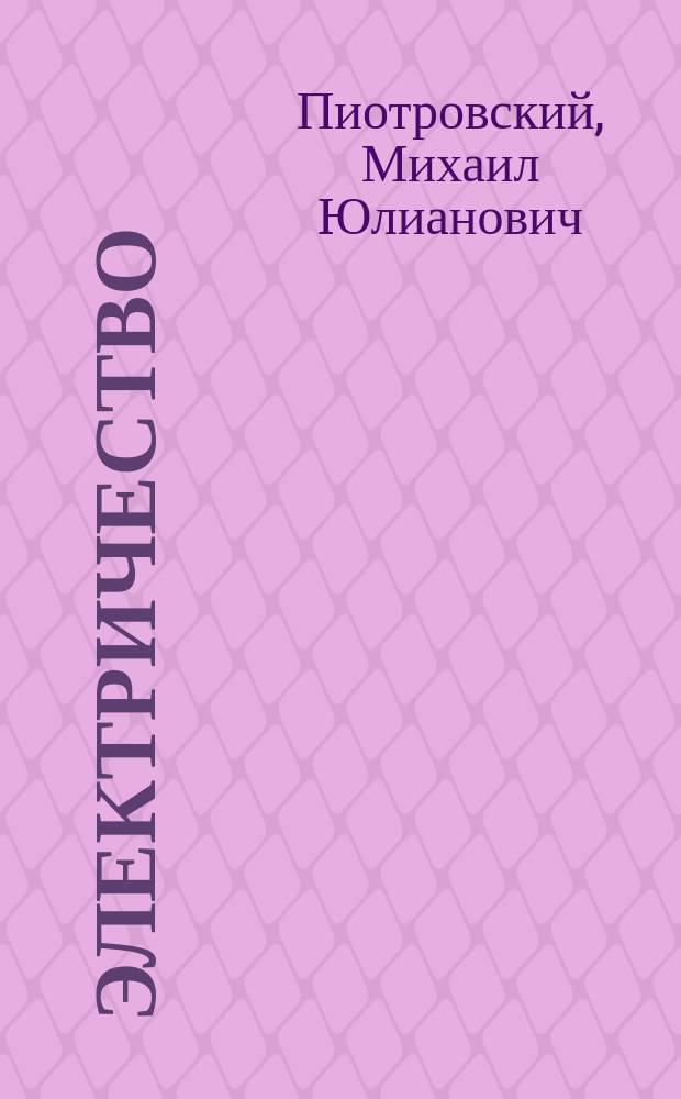 Электричество : Курс лекций