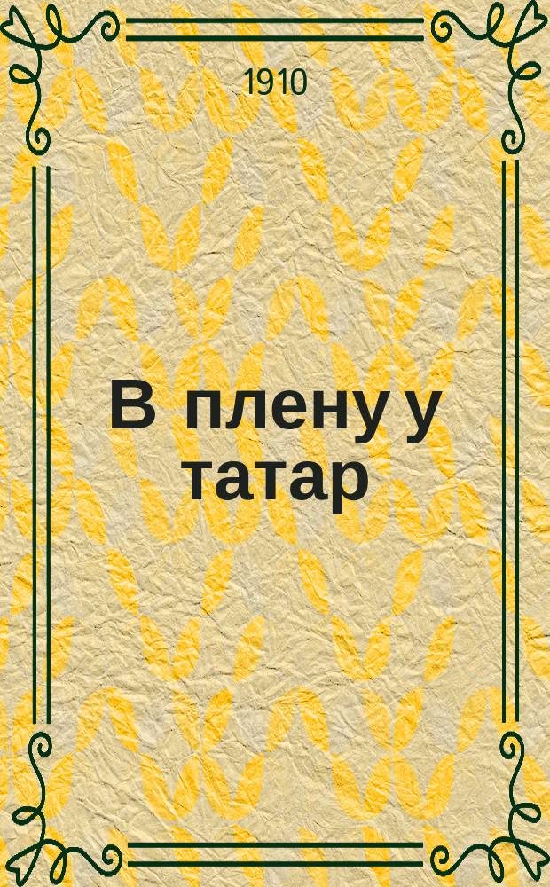 В плену у татар