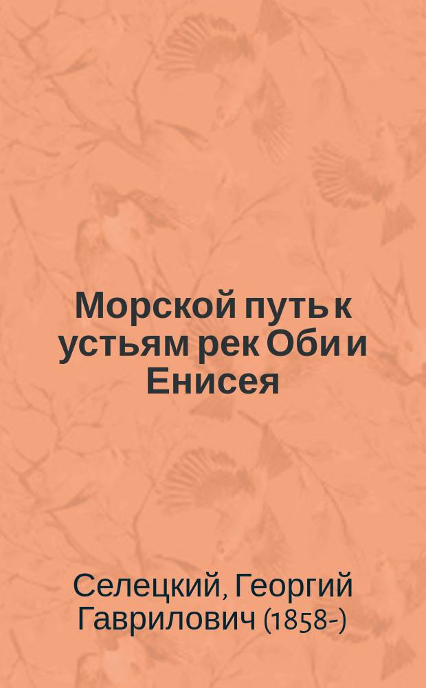 Морской путь к устьям рек Оби и Енисея