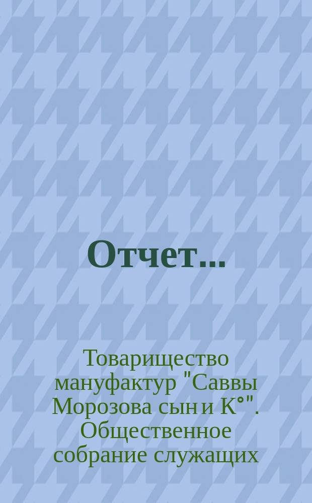 Отчет ...