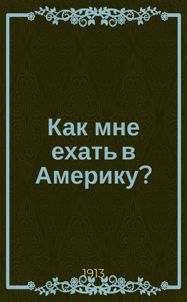 Как мне ехать в Америку? : Практ. советы для пассажиров