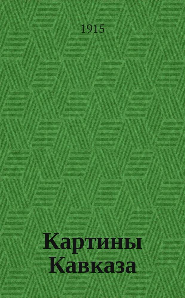 ... Картины Кавказа : С 30 рис. и картой. [Кн. 1]-2. [Кн. 1]