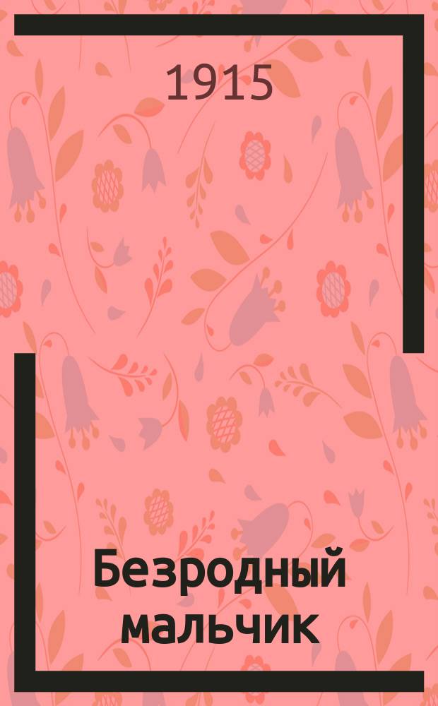 Безродный мальчик : Повесть