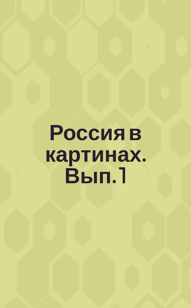 Россия в картинах. Вып. 1 : [Петербург ; Псков ; Новгород ; Прибалтийский край]