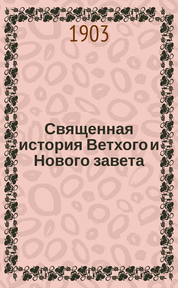 Священная история Ветхого и Нового завета : В 2 ч