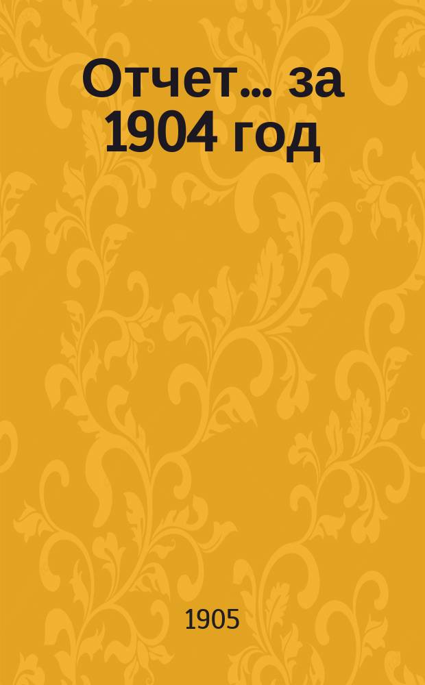 Отчет... за 1904 год