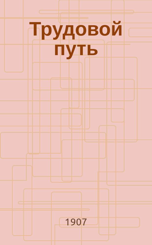 Трудовой путь