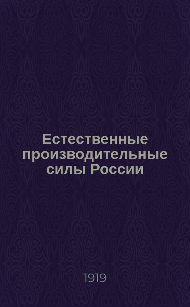 Естественные производительные силы России : Т. 1-2, 4-6. Т. 4 : Полезные ископаемые